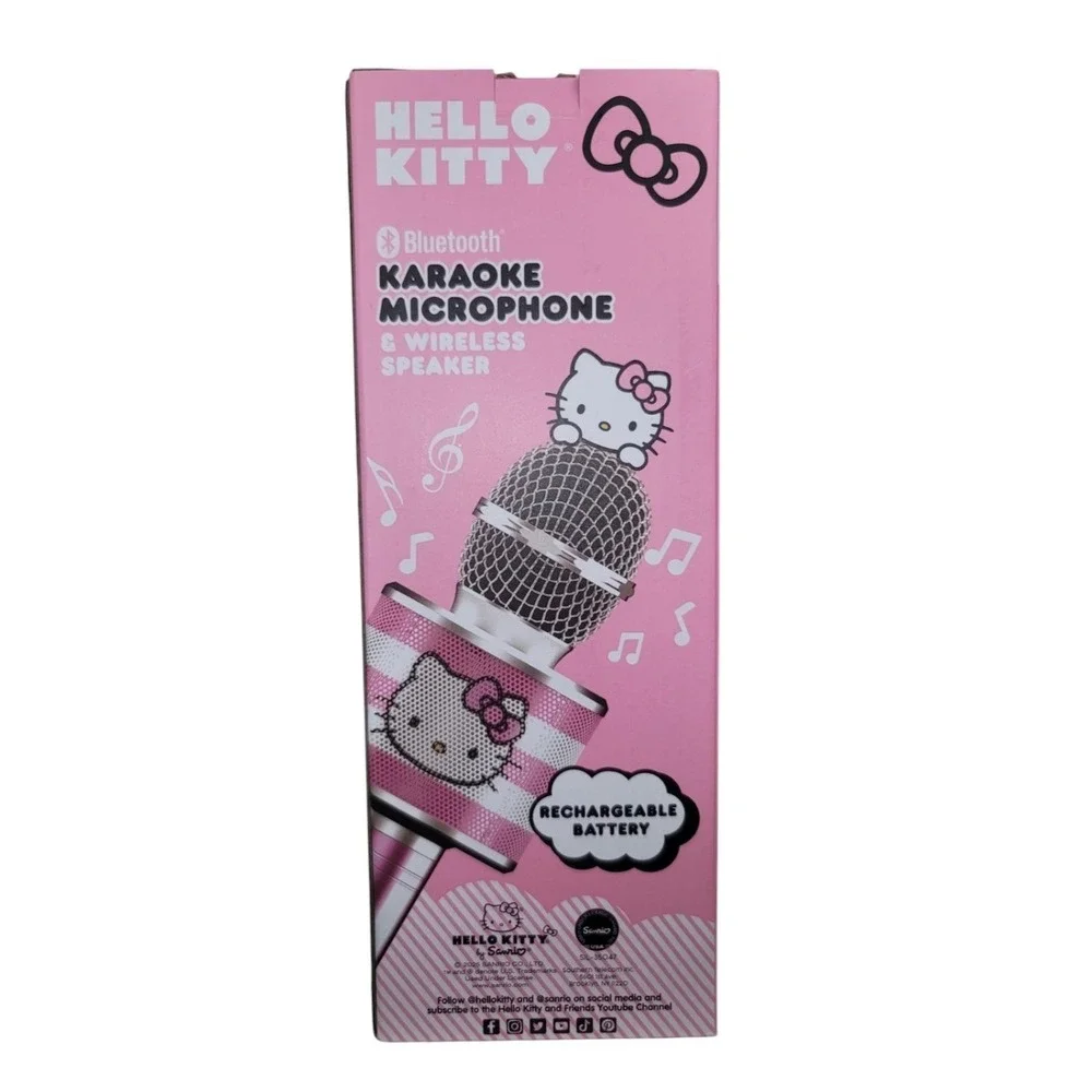 Hello Kitty Bluetooth‎ Karaoke Microphone Wireless Speaker Pink Rechargeable